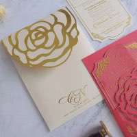 Acrylic Invitation Card Rose Invitation Wedding Invitation Card